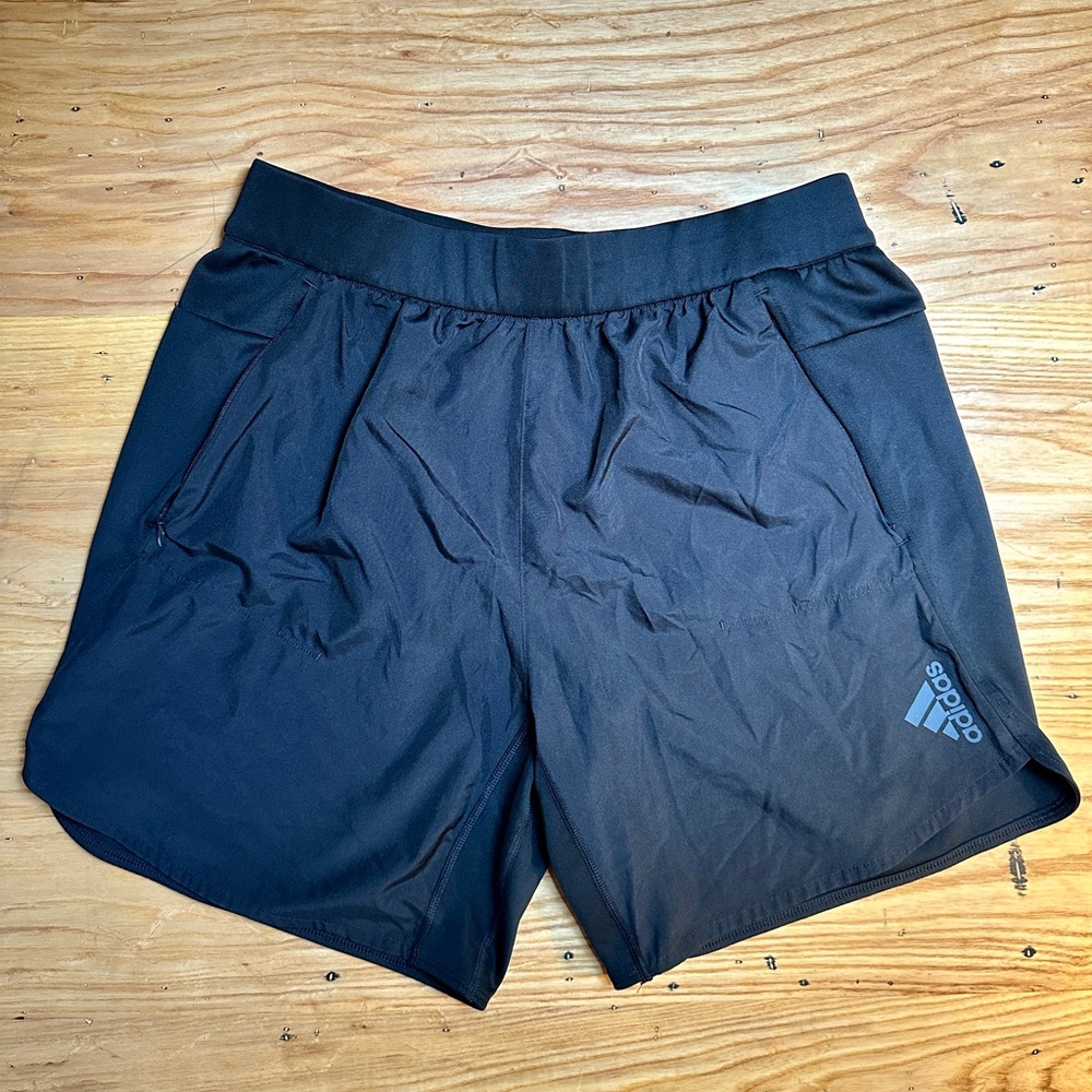 Adidas - Athletic Shorts - Black - Large